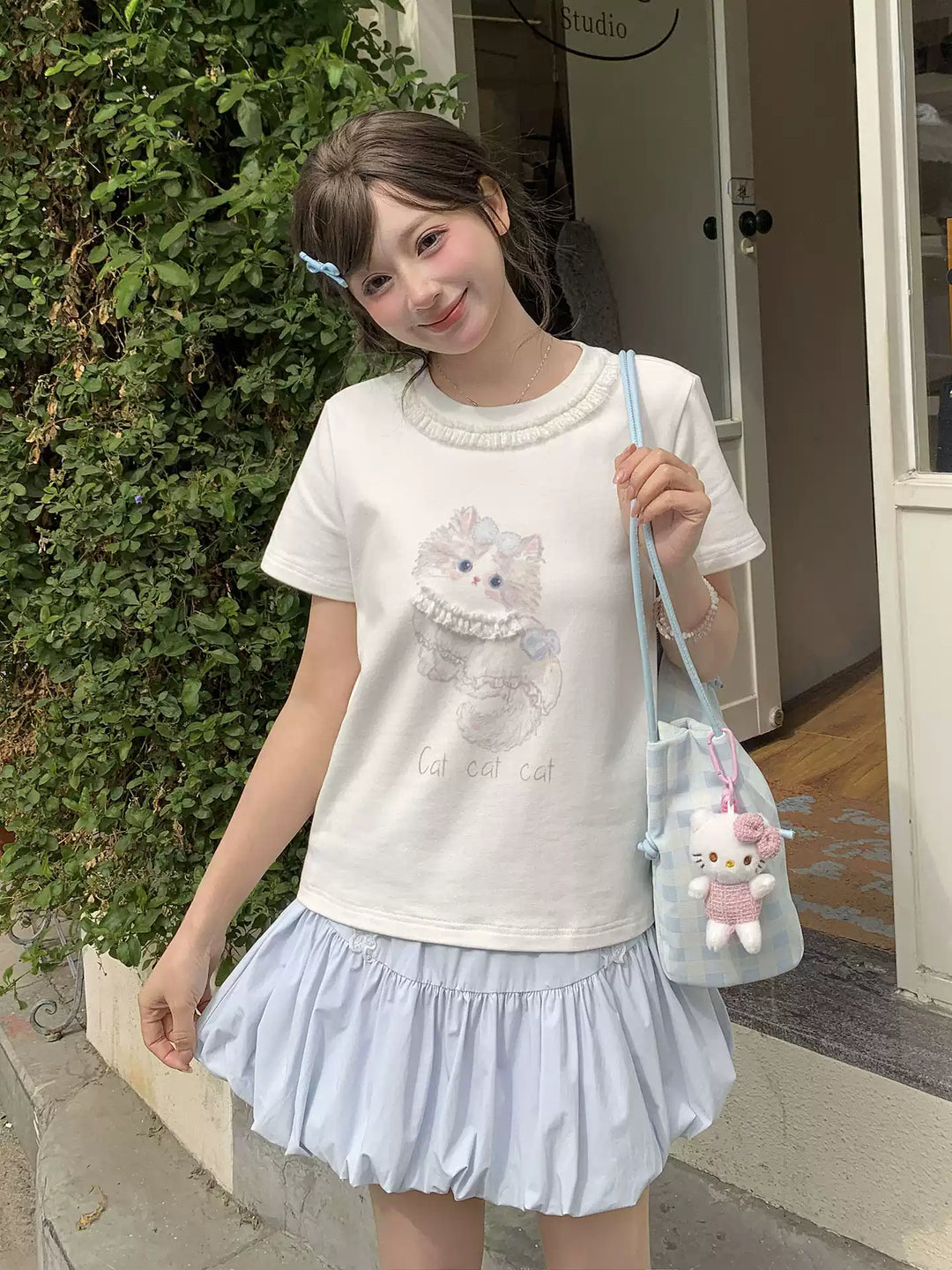 Doll Kitten Lace Tees-Tops-ntbhshop
