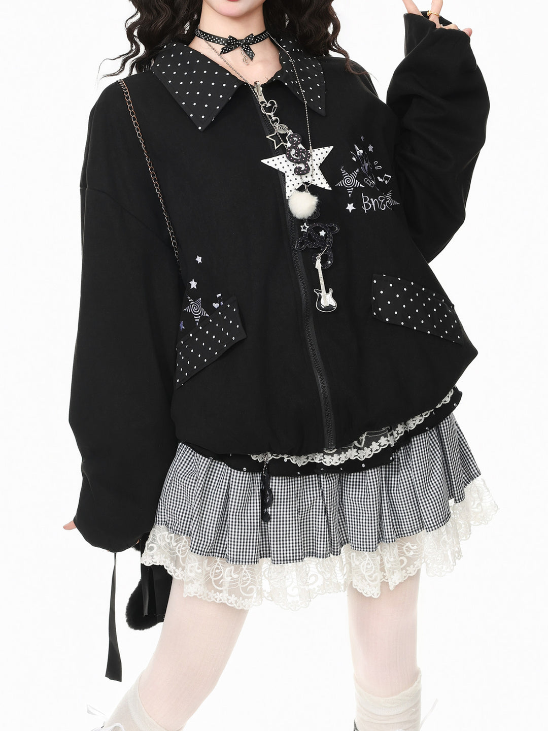 Whimsy Melody Reversible Jackets-Outerwear-ntbhshop