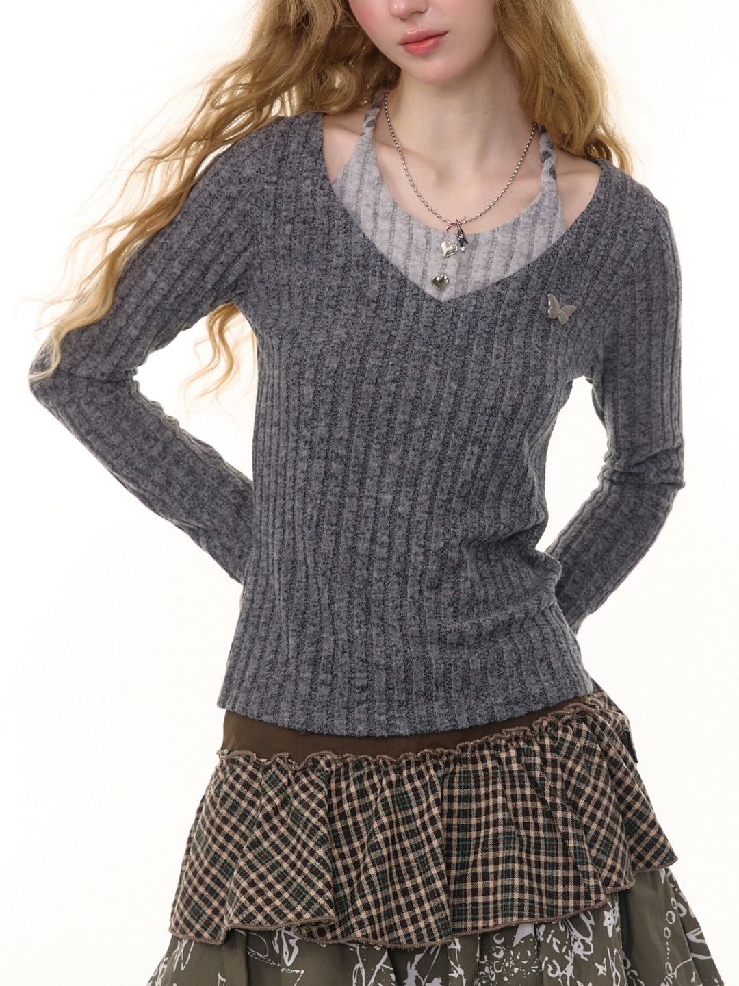 Butterfly Twist Rib Tops-Tops-ntbhshop
