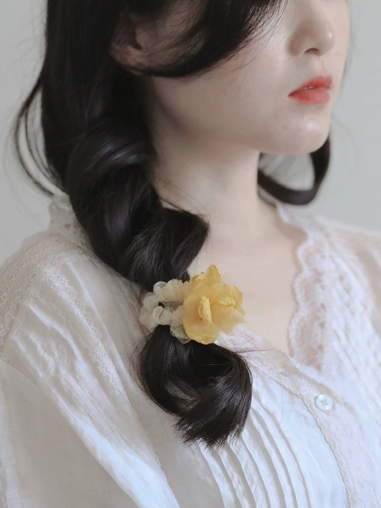 Forest Bloom Mesh Hair Ties-ntbhshop