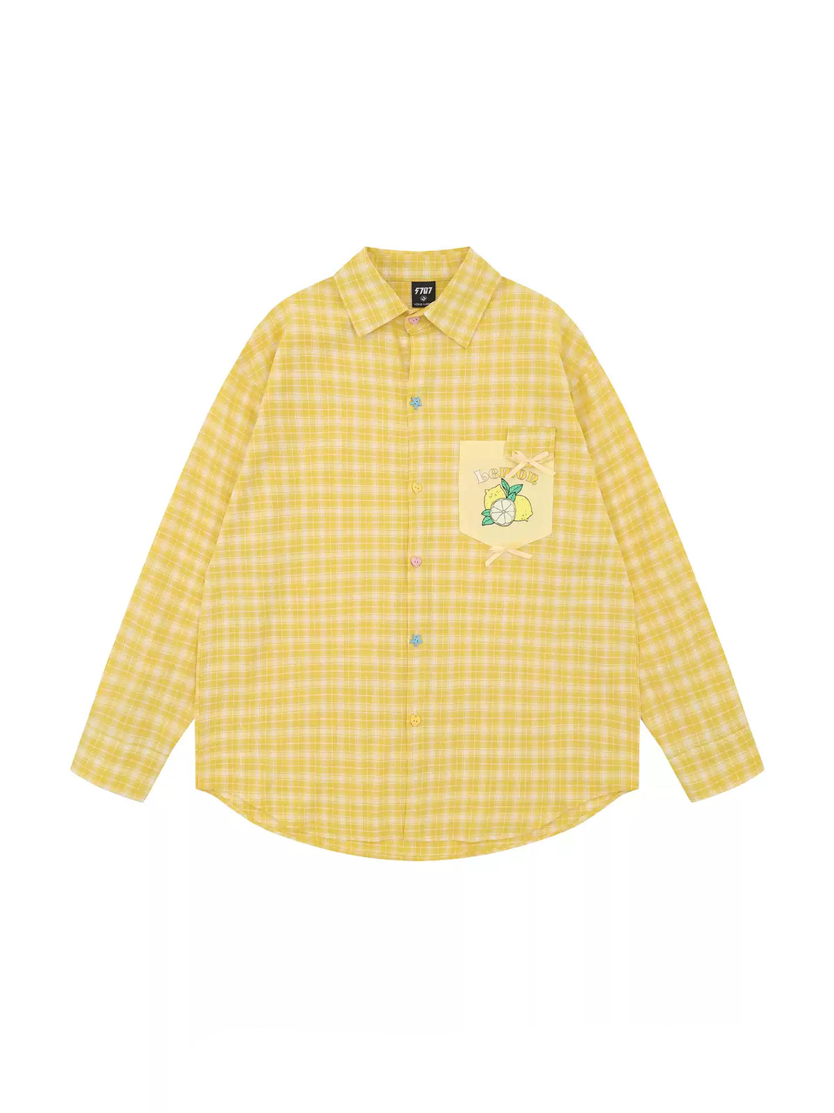 Fruit Pop Whimsy Plaid Shirts-Tops-ntbhshop