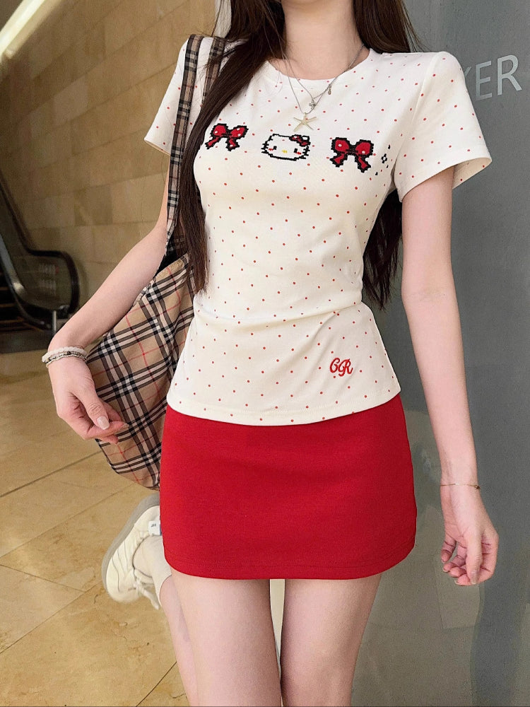 Berry Smoke Knit Mini Skirts-ntbhshop