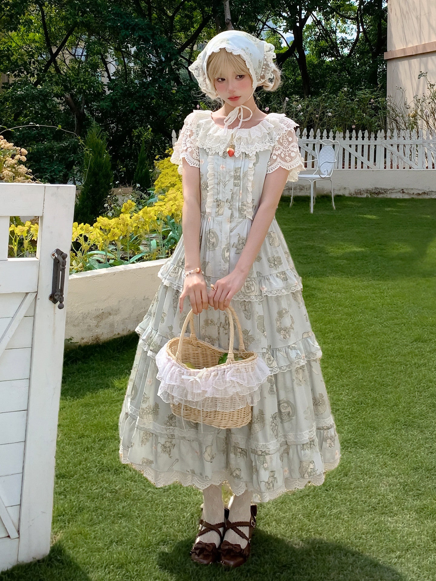 Misty Garden Lace Dress-Dresses-ntbhshop