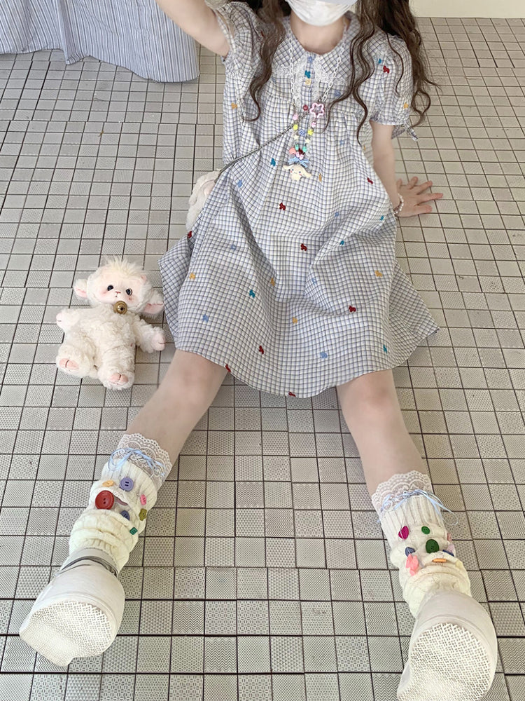 Confetti Pony Gingham Dress-Dresses-ntbhshop