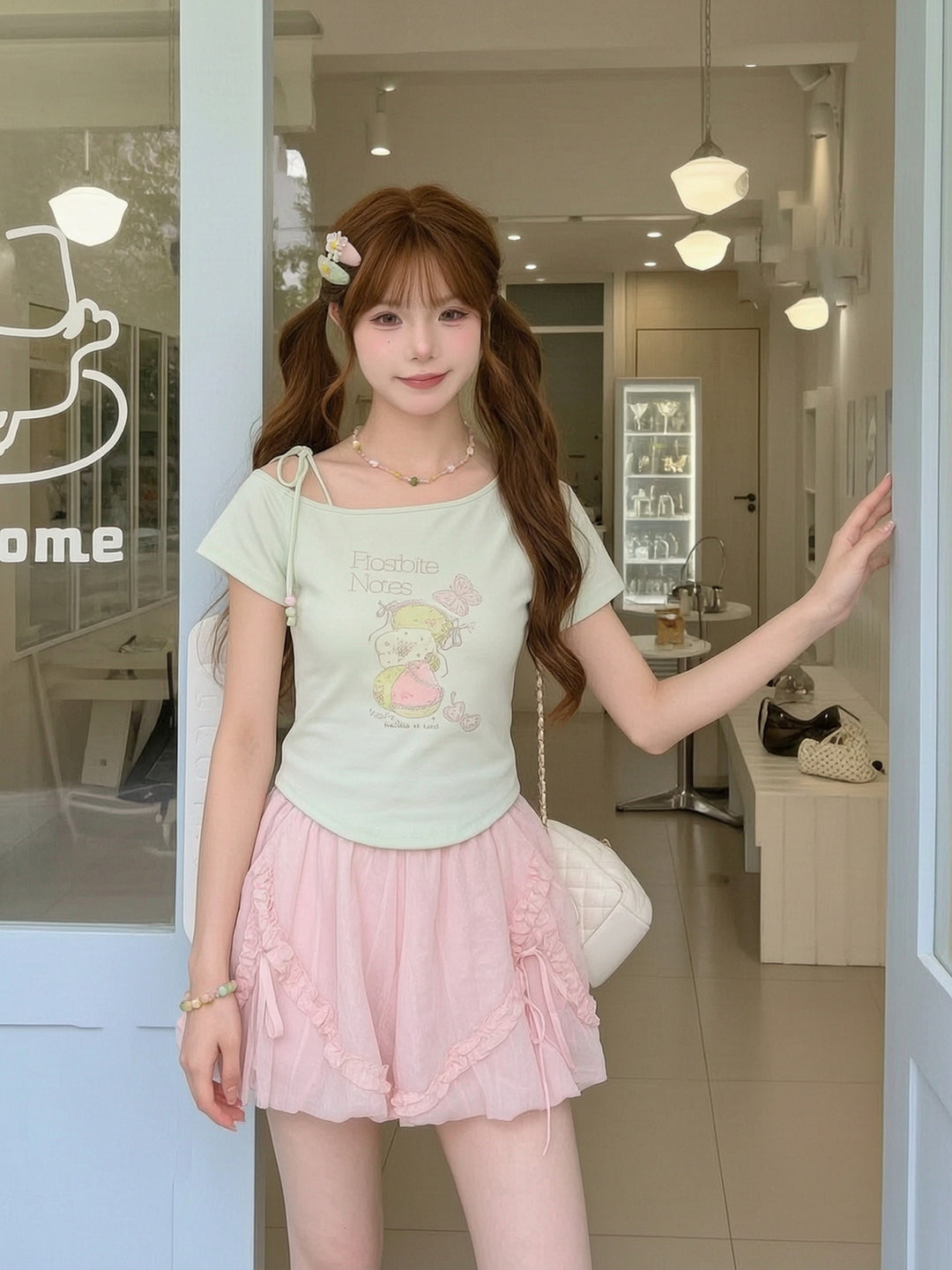Frostbite Notes Crop Tops-Tops-ntbhshop