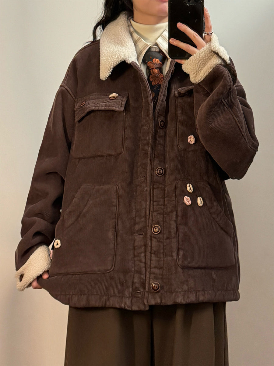 Bracken Fleece Corduroy Jacket-Outerwear-ntbhshop