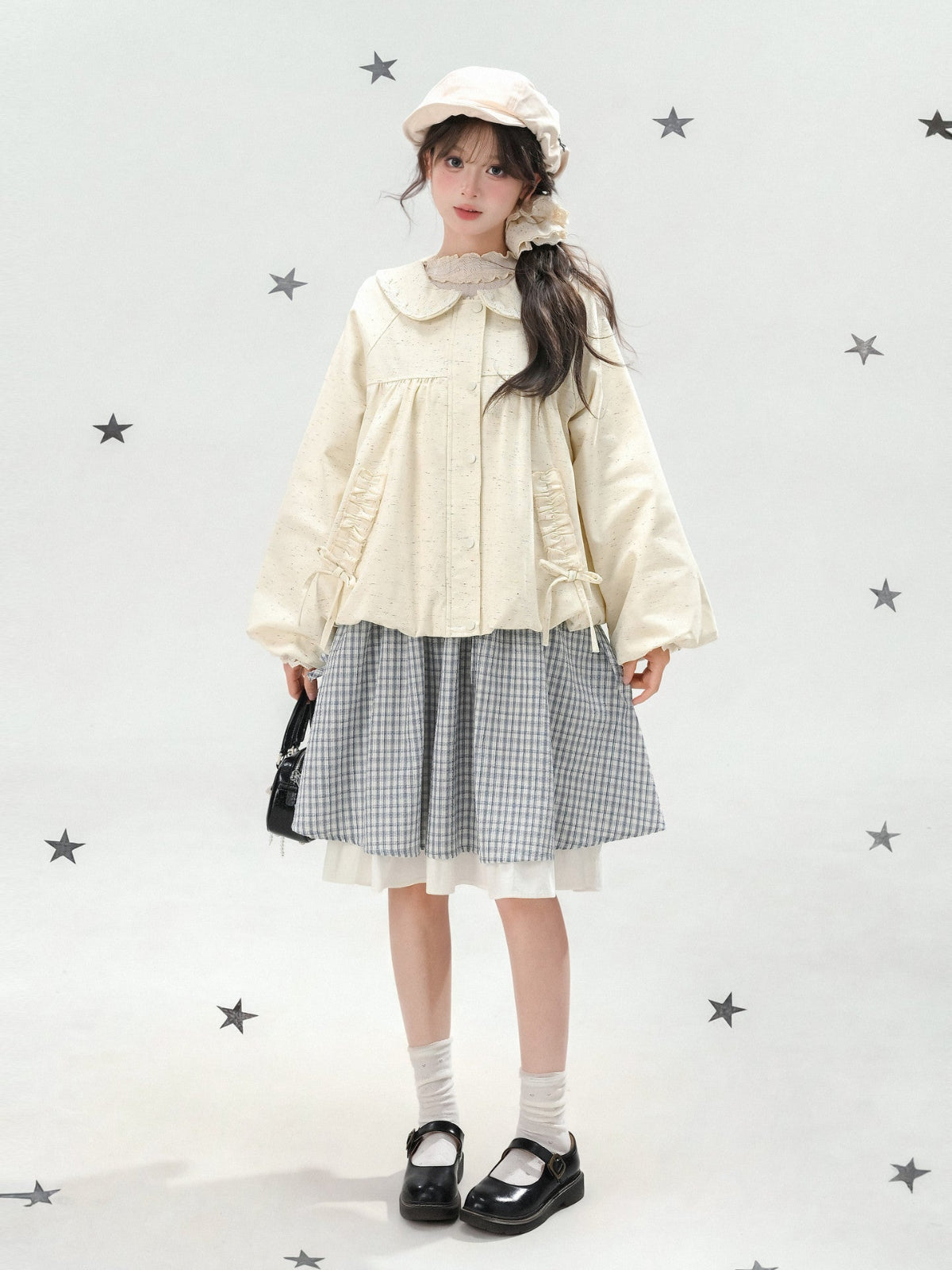Buttercream Doll Collar Jacket-Outerwear-ntbhshop