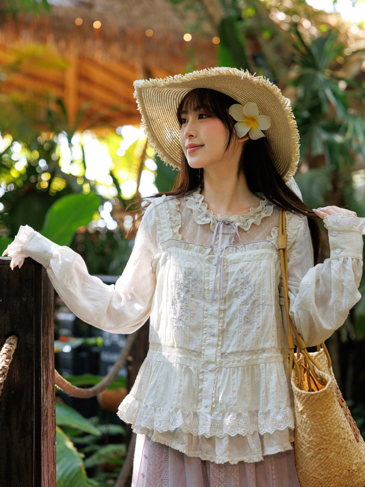 Lavender Dream Lace Camisole-Tops-ntbhshop