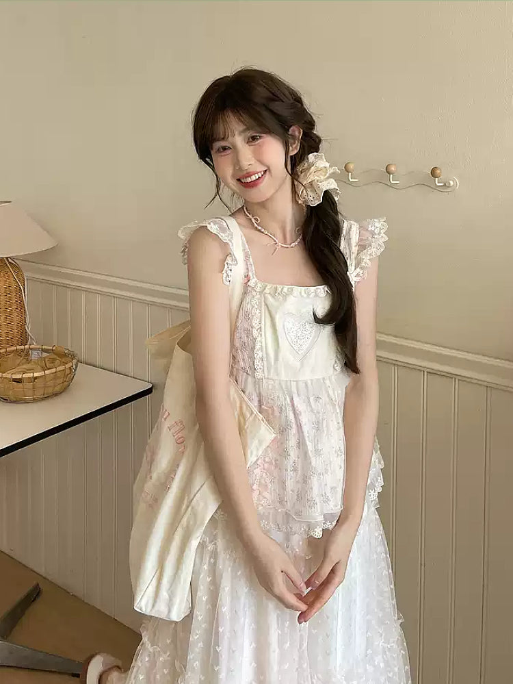 Dreamy Petal Patchwork Cami Top-Tops-ntbhshop