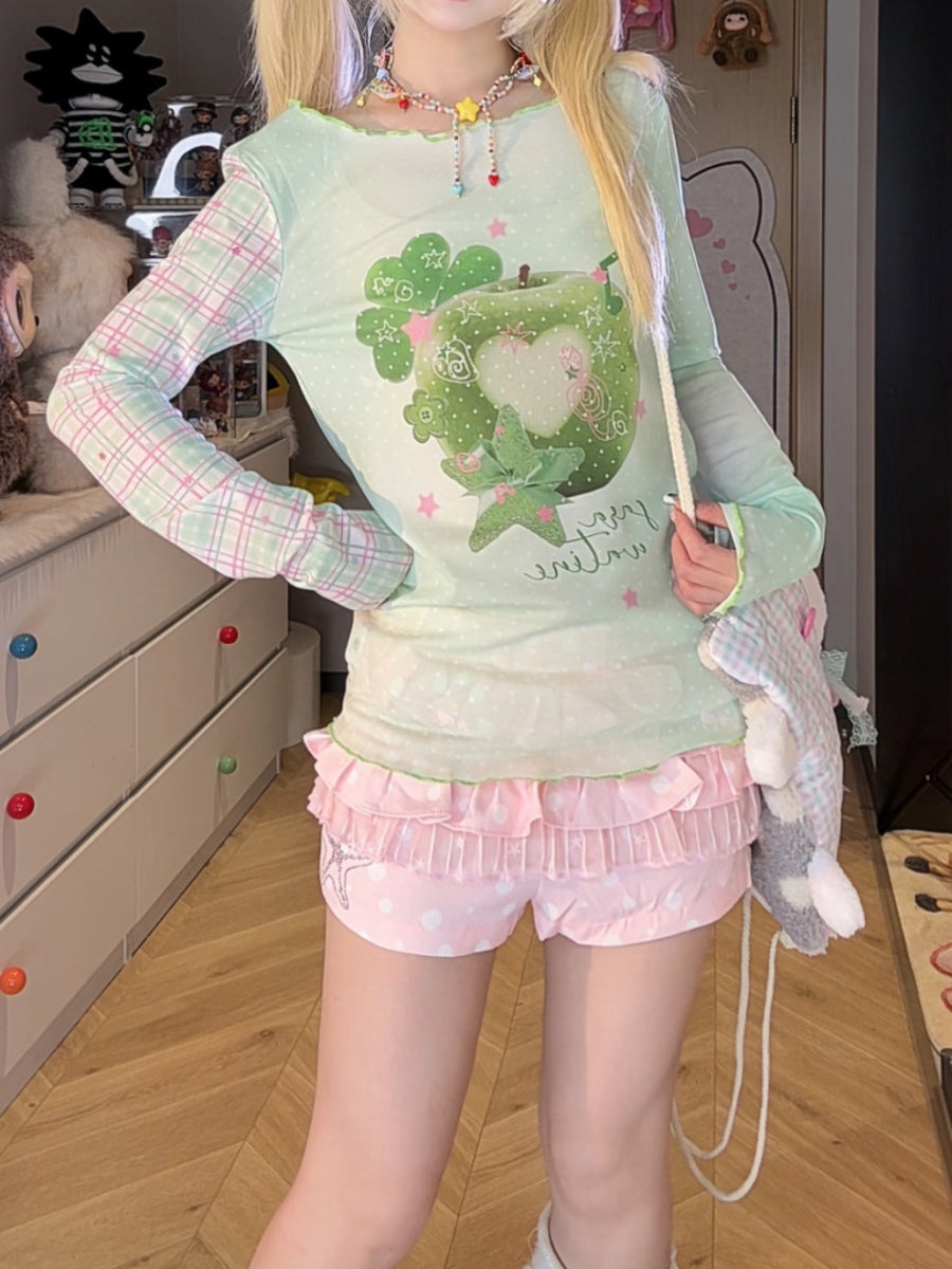 Apple Soda Mesh Tops-Tops-ntbhshop