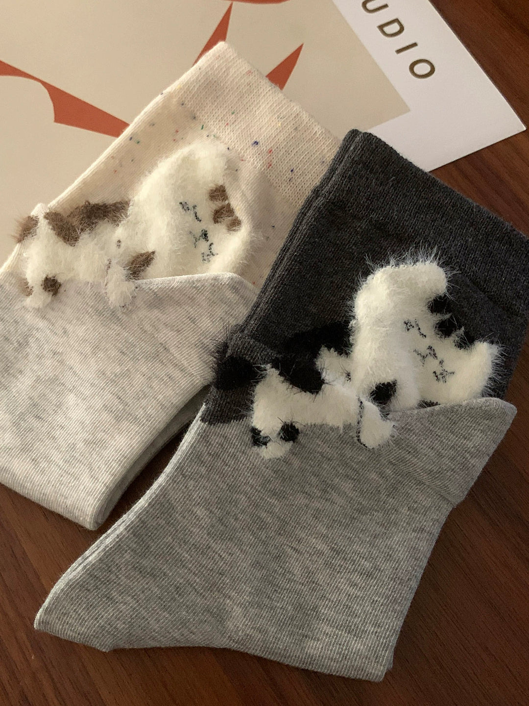 Fluffy Cat Mood Tube Socks-ntbhshop