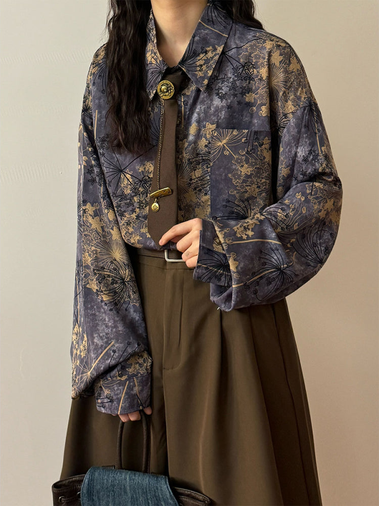 Twilight Dandelion Unisex Shirts with Ties-ntbhshop