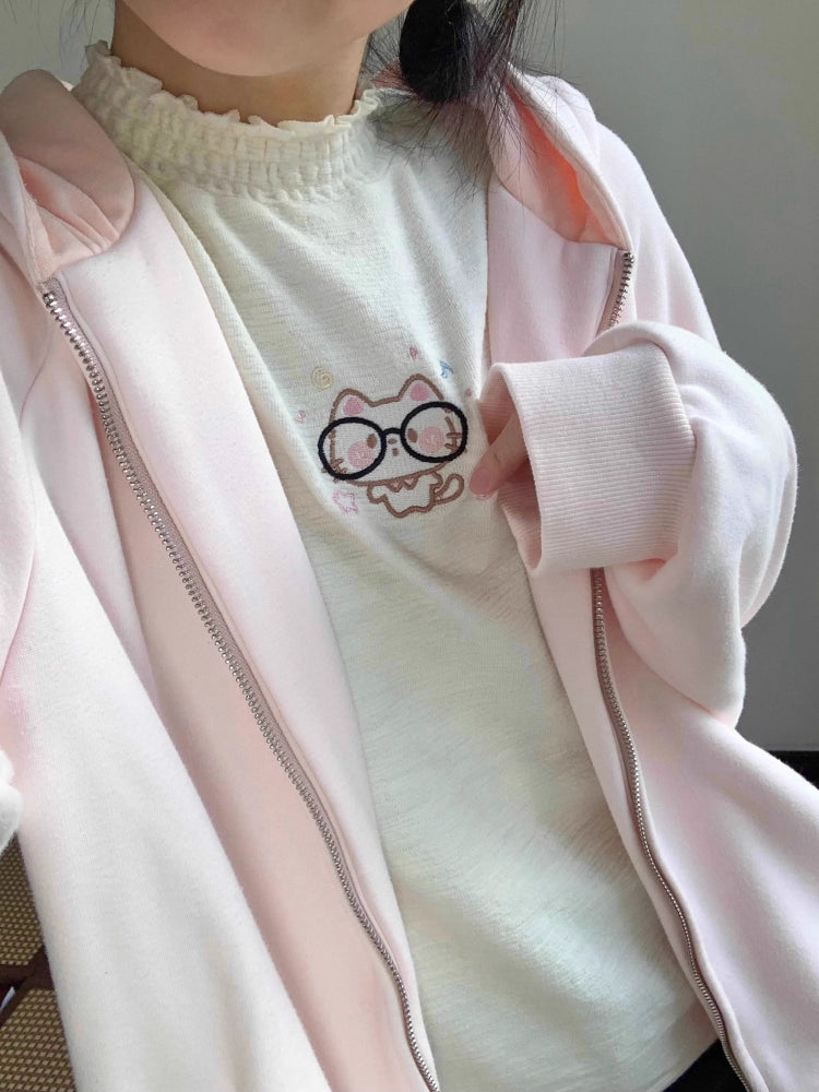 Myopia Cat Frill Turtleneck-ntbhshop