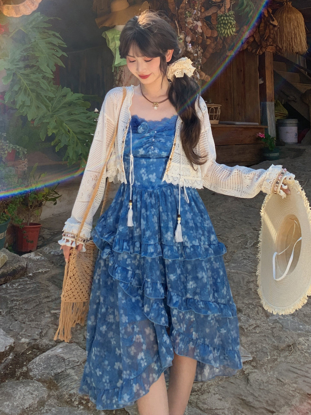 Bluebell Breeze Floral Sundress-Dresses-ntbhshop