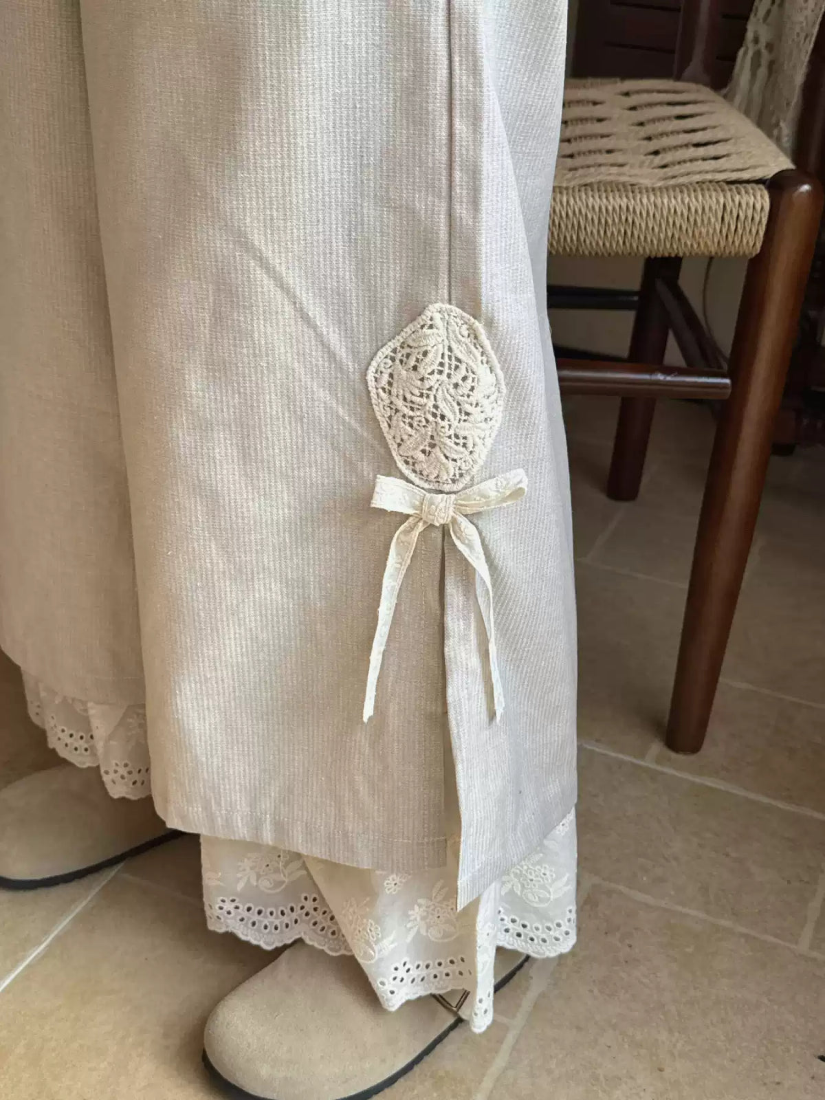 Soft Lotus Mori Cropped Pants-Bottoms-ntbhshop