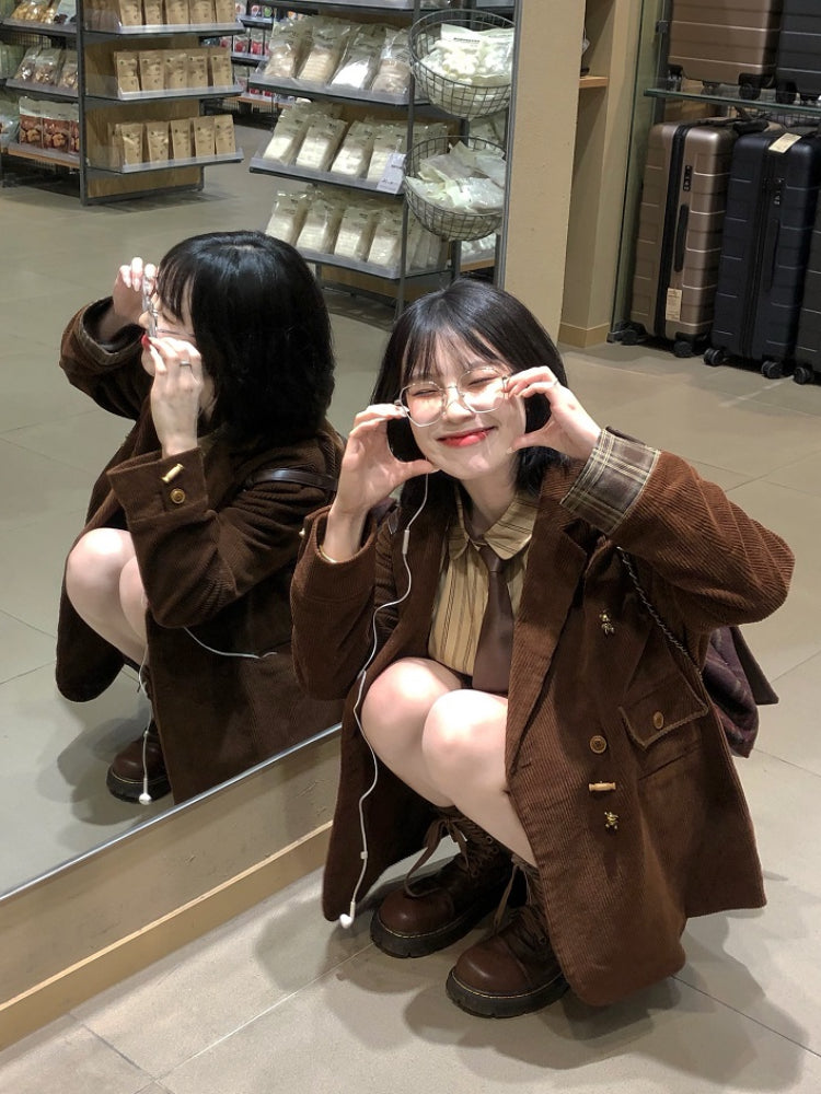 Autumn Confession Bear Buckle Blazers-ntbhshop