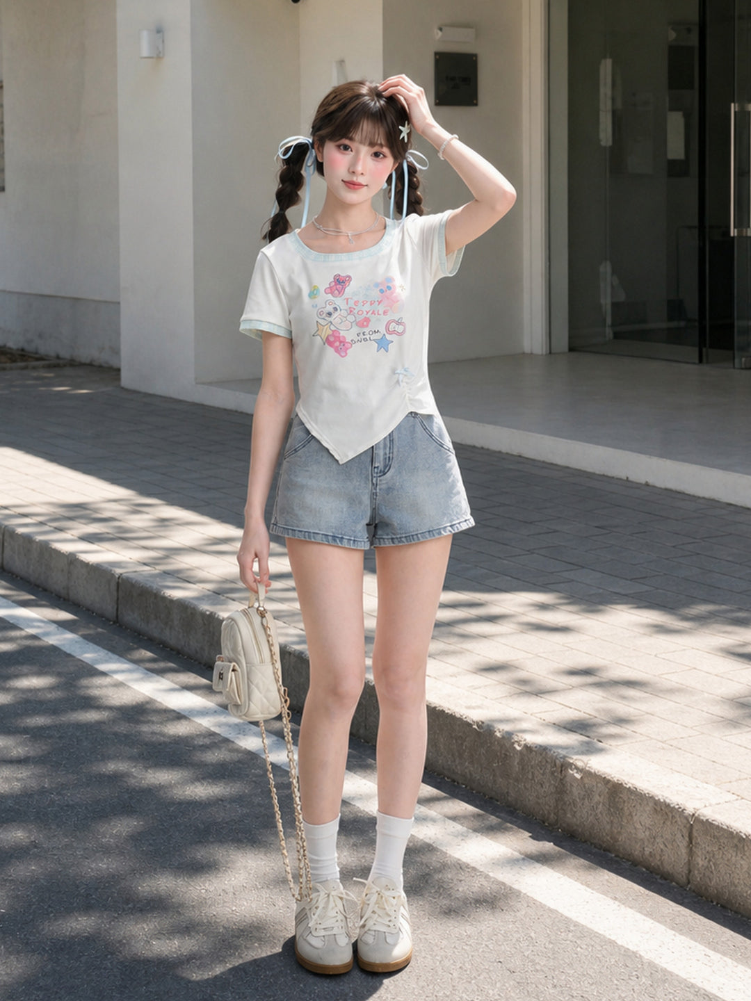 Teddy Royale Ringer Top-Tops-ntbhshop