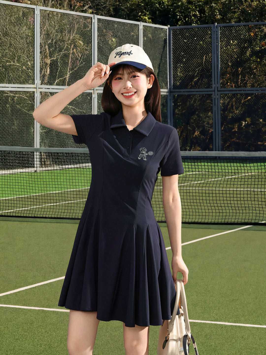Campus Court Polo Dress-Dresses-ntbhshop