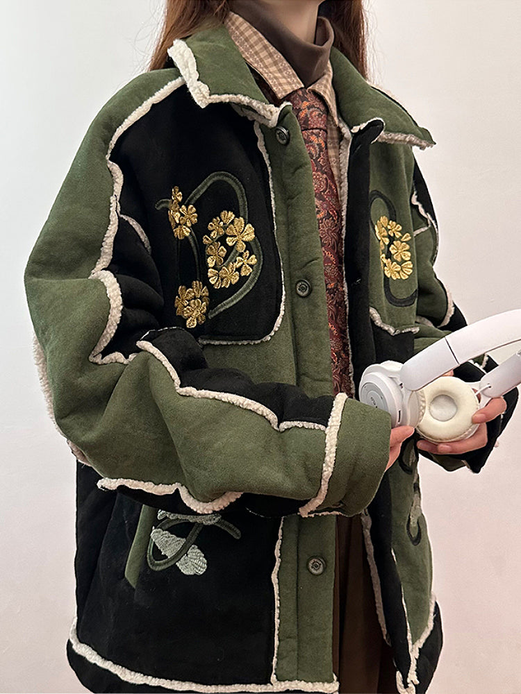 Forest Tapestry Suede Jacket-ntbhshop