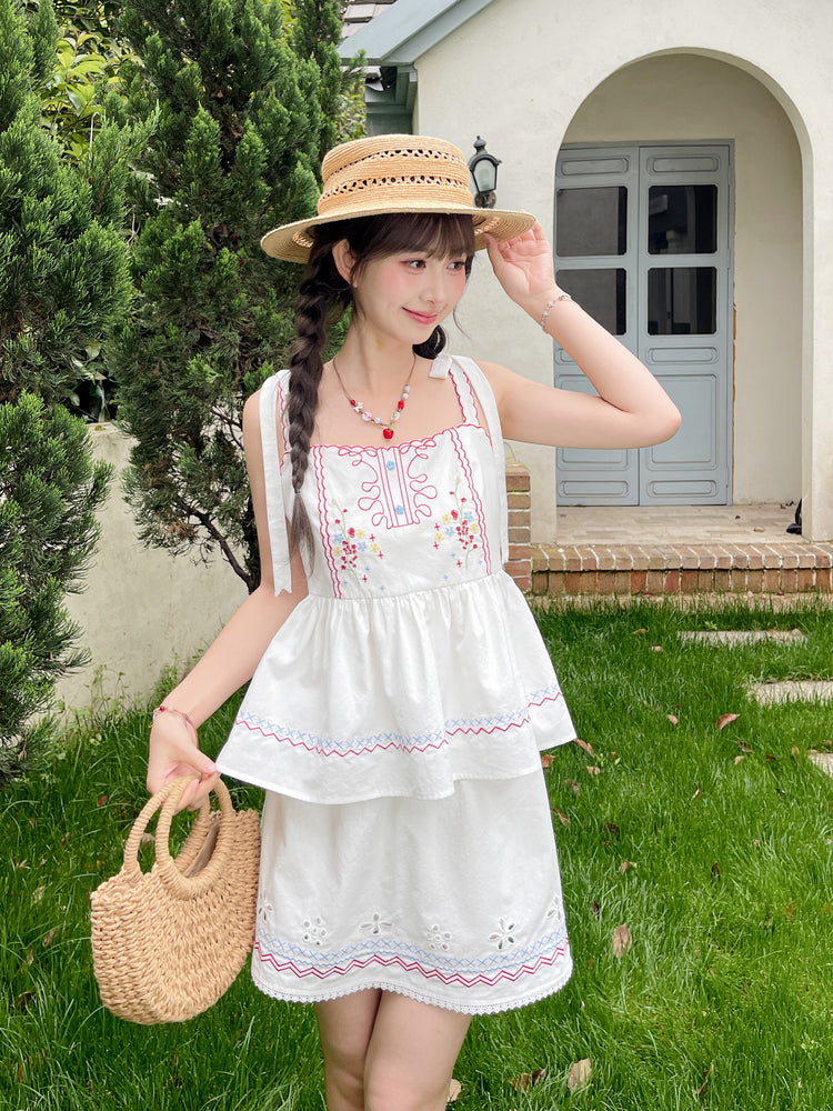 Garden Gate Cotton Top & Skirt-Sets-ntbhshop