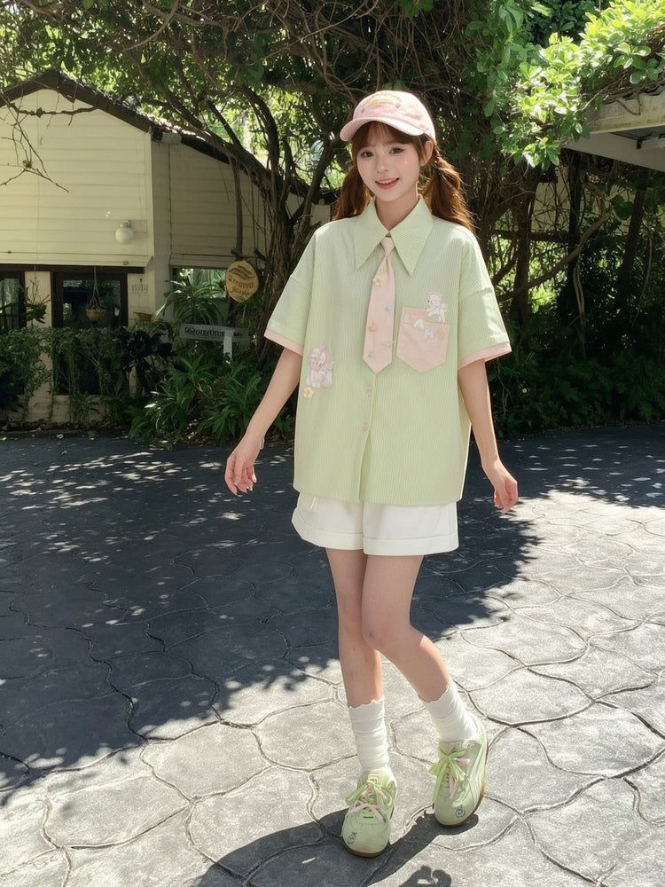 Blossom Pocket Cotton Shorts-Bottoms-ntbhshop