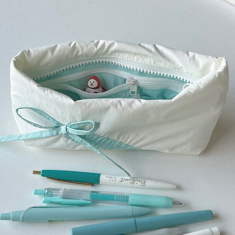 Gentle Ribbon Pencil Cases-Accessories-ntbhshop