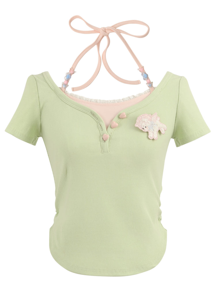 Matcha Berry Henley Top-Tops-ntbhshop