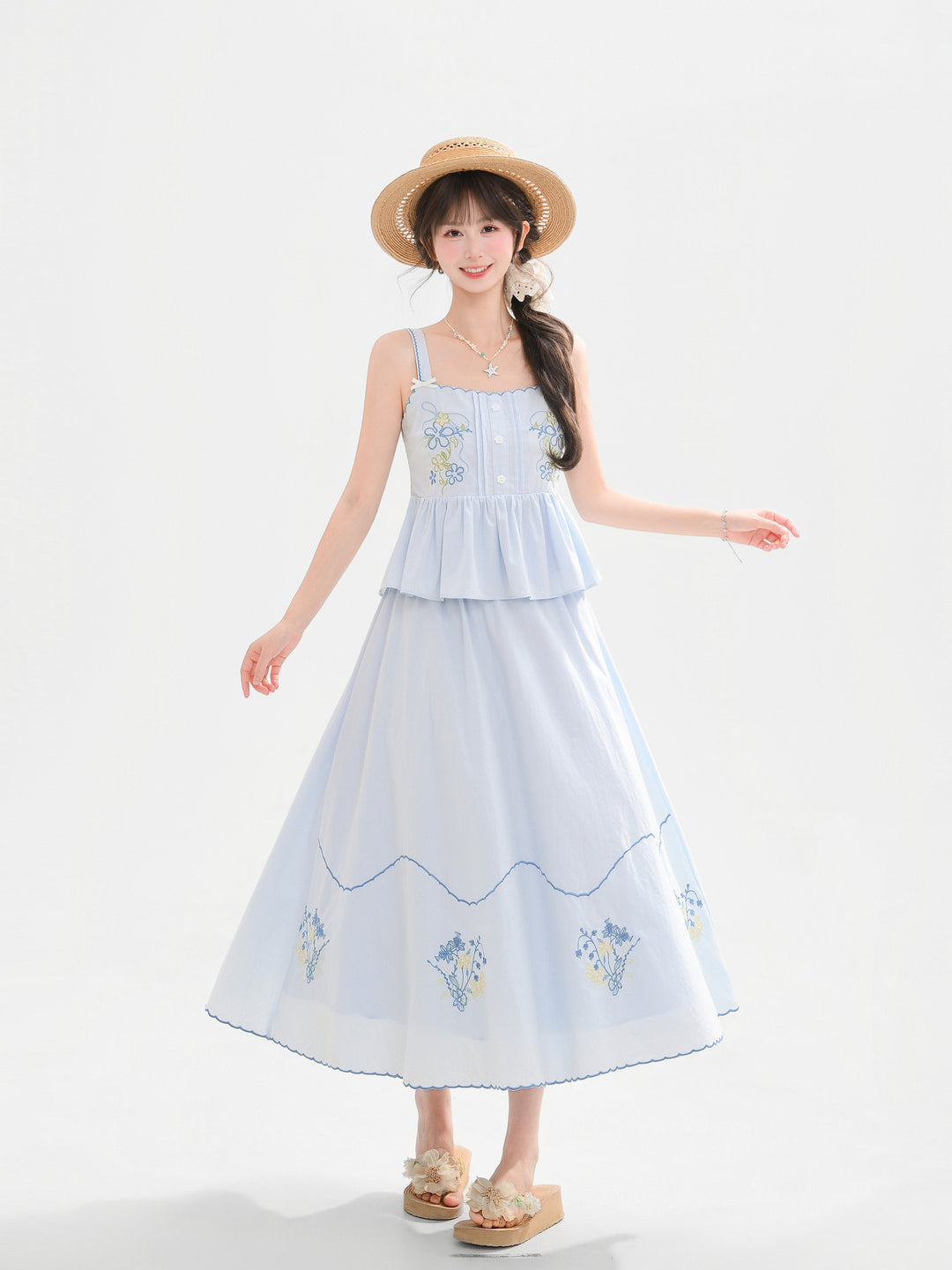 Wildflower Porch Top & Skirt-Sets-ntbhshop