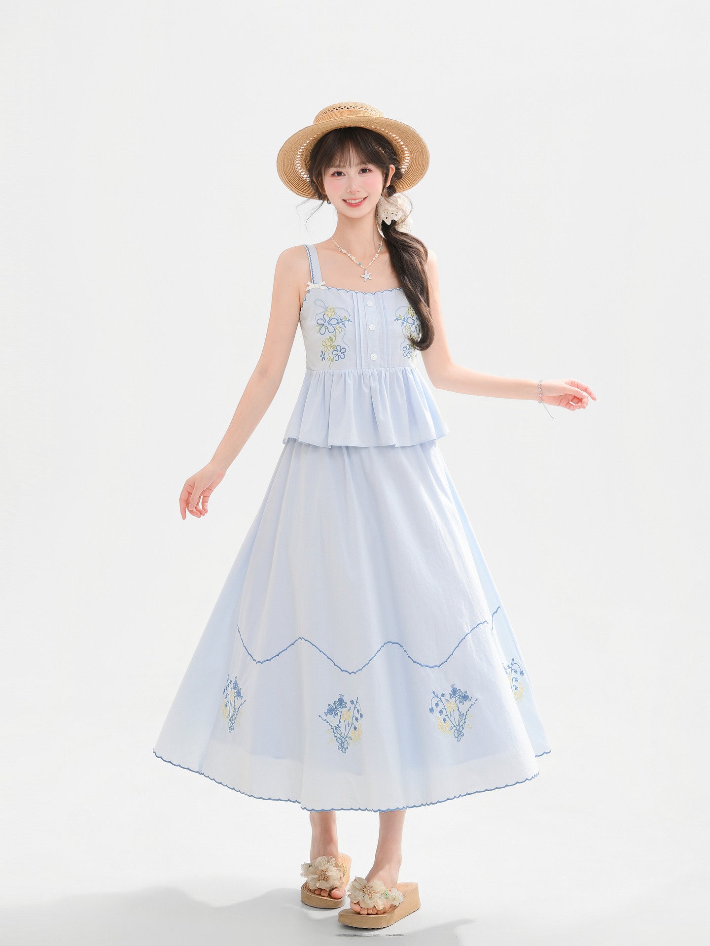 Wildflower Porch Top & Skirt-Sets-ntbhshop