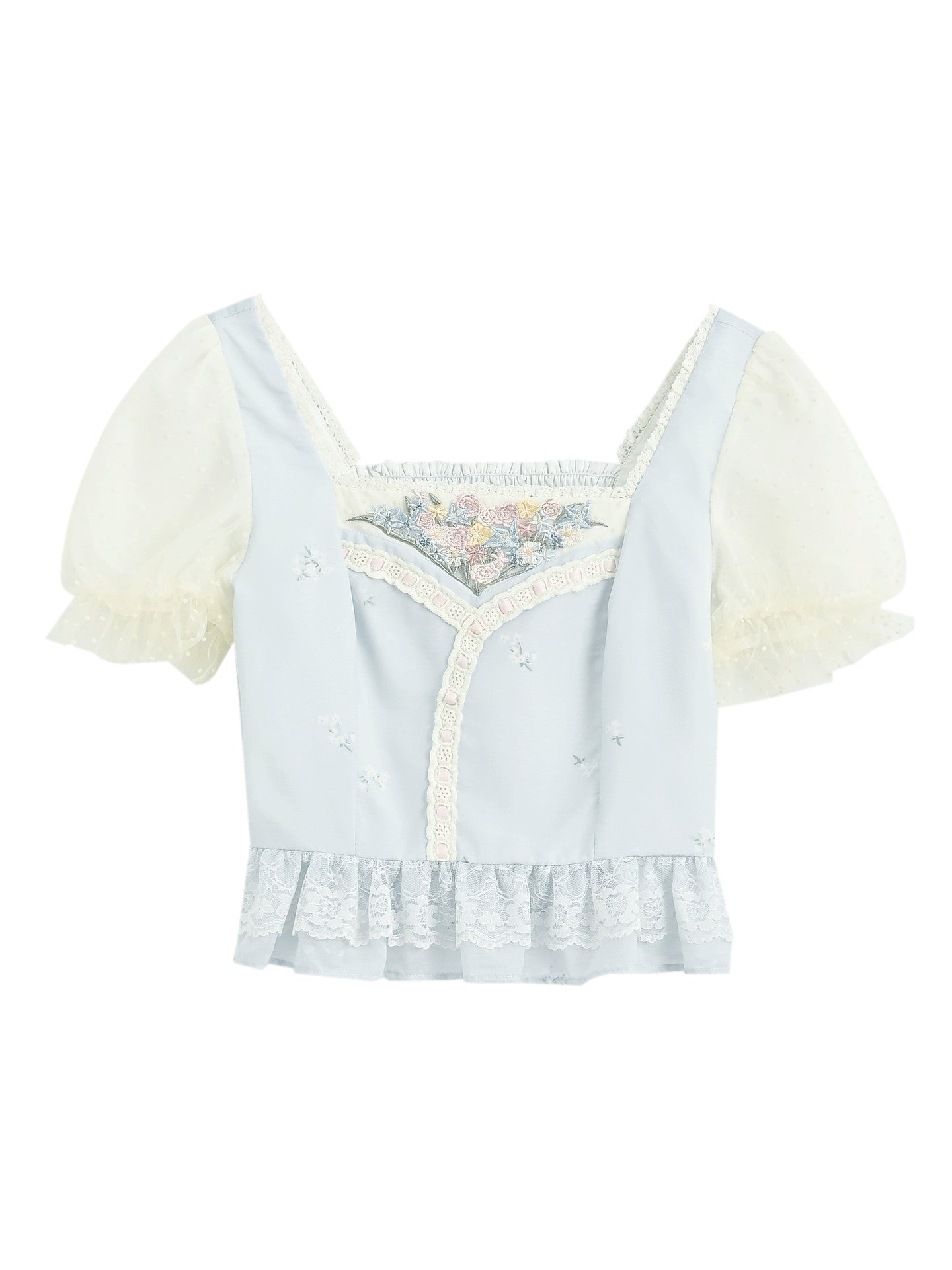 Morning Dew Peplum Blouse-Tops-ntbhshop