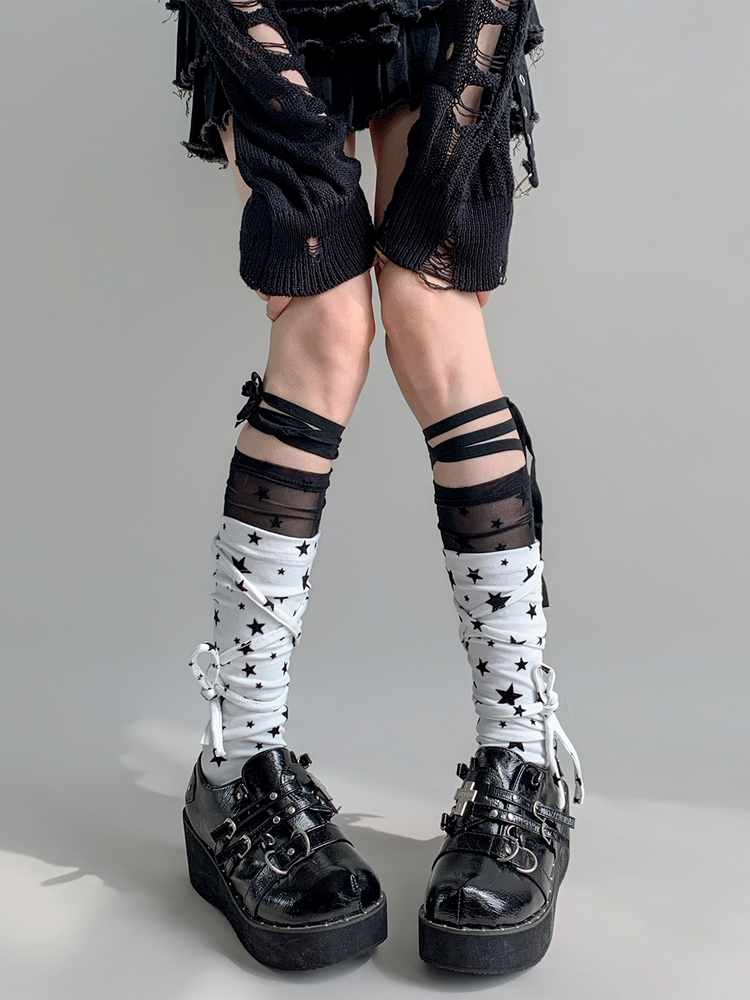 Starbound Ribbon Pile Socks-ntbhshop