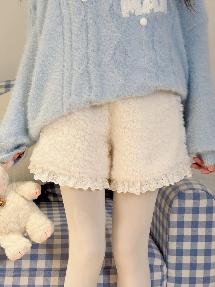 Snow Puff Lace Cupcake Shorts-ntbhshop
