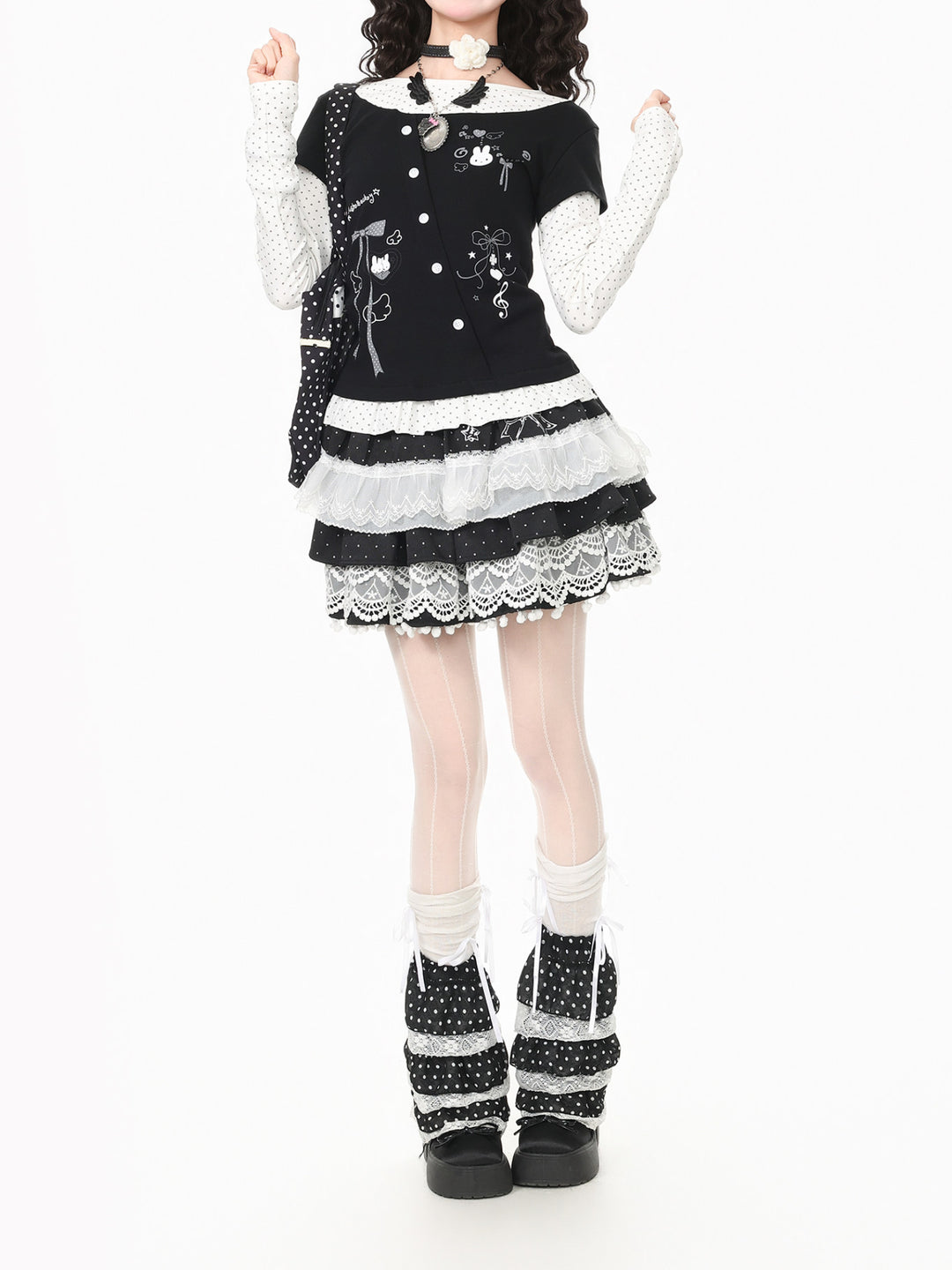 Bunny Melody Layered Tops-Tops-ntbhshop