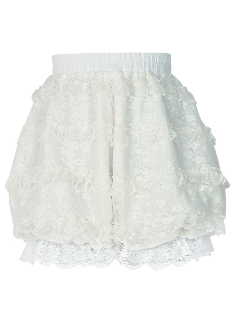 Lace Bloom Layering Safety Shorts-ntbhshop