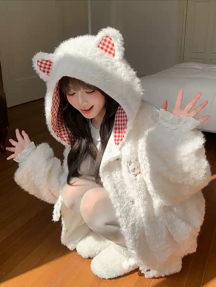 Soft Purr Kitty Fleece Cloud Jacket-Outerwear-ntbhshop