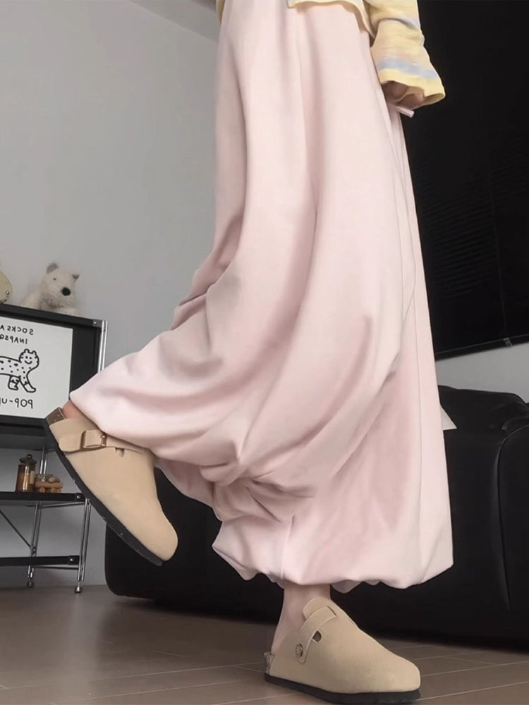 Mocha Bloom Bubble Sweatpants-ntbhshop