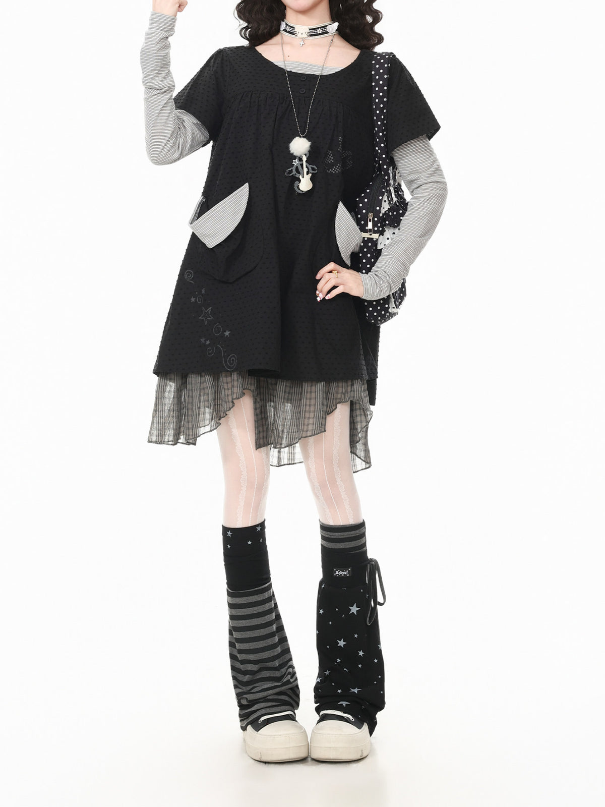 Starlight Stripe Leg Warmers-Accessories-ntbhshop