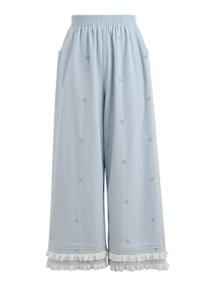 Bow Dream Cotton Pants-Bottoms-ntbhshop