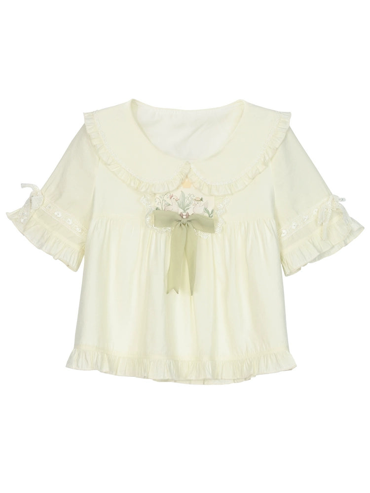 Forest Prince Pastoral Chiffon Blouse-ntbhshop