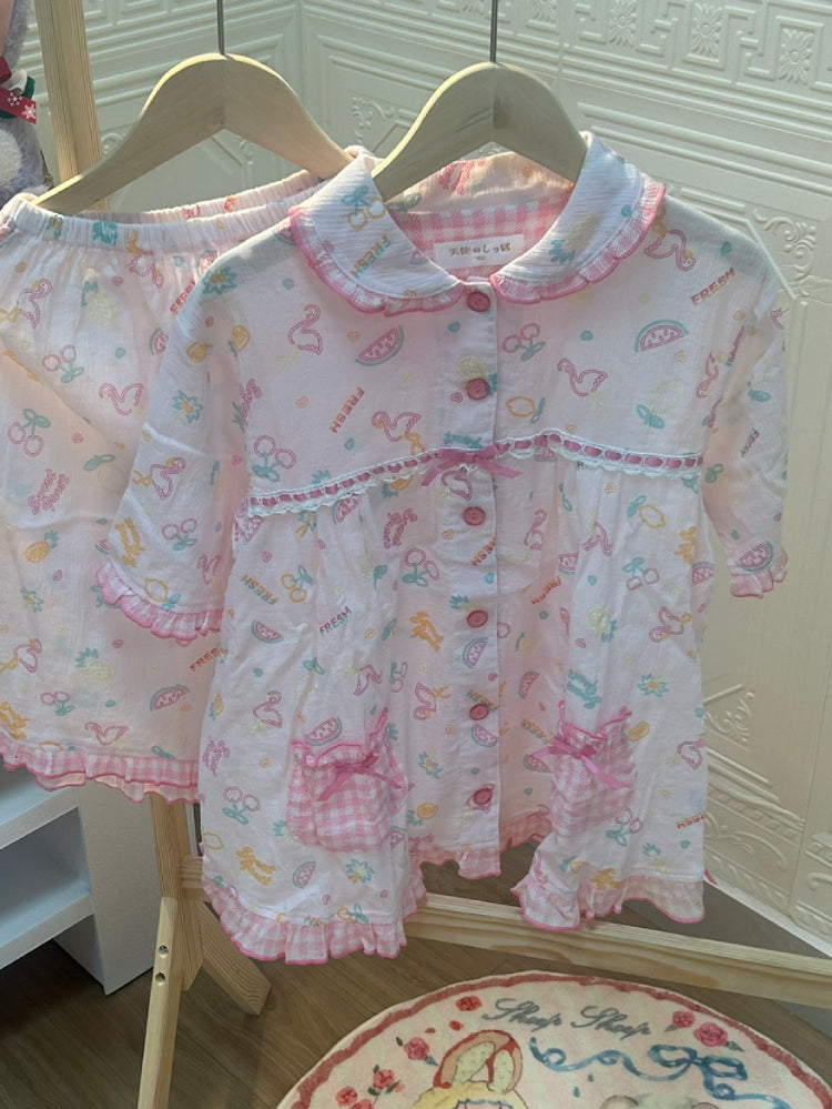 Cloudy Candy Muslin Pajamas Set-ntbhshop
