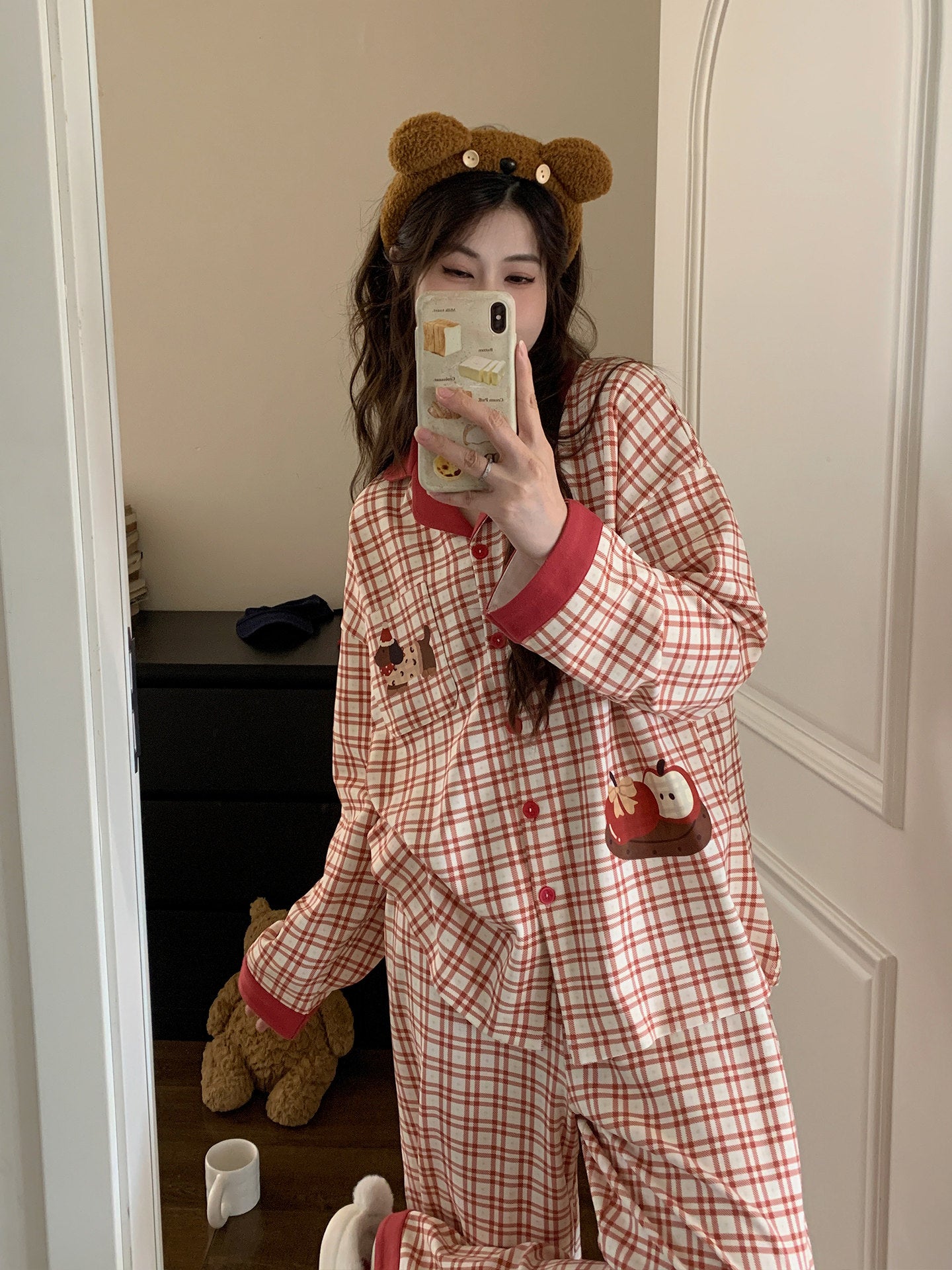 Little Apple Pup Cotton Pajama Set-Sets-ntbhshop