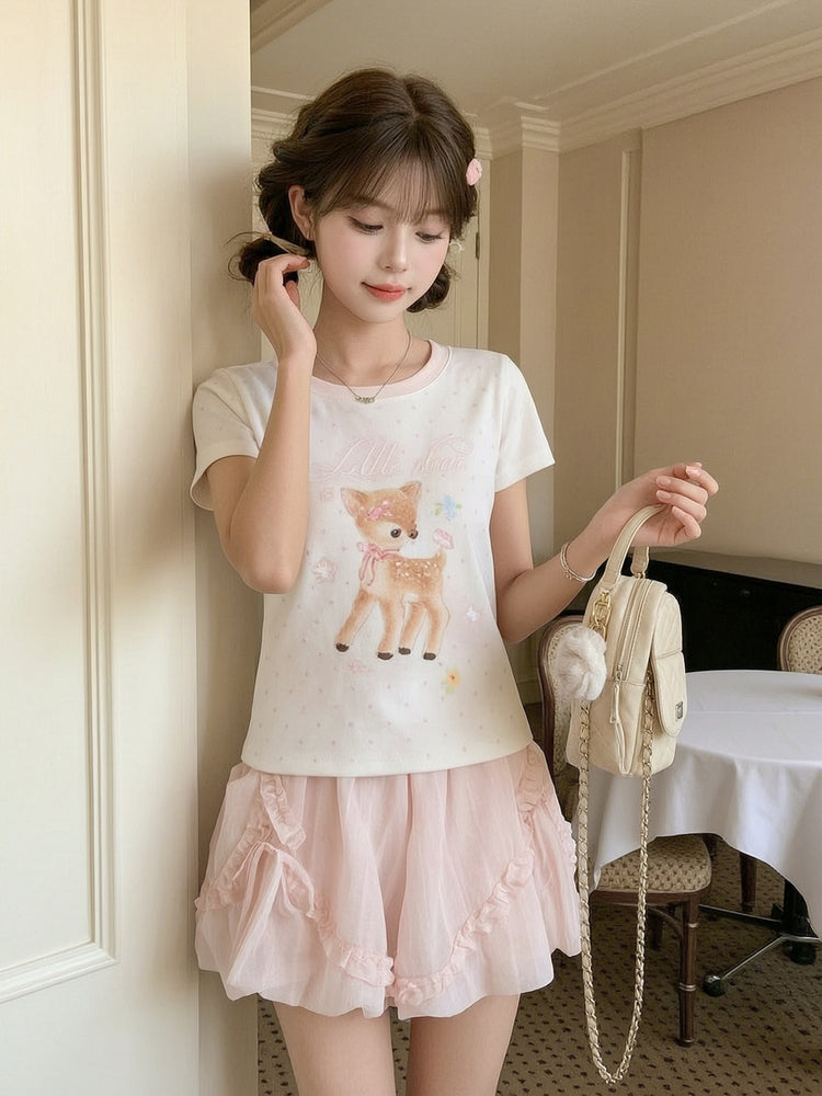 Dear Bambi Baby Tee-Tops-ntbhshop