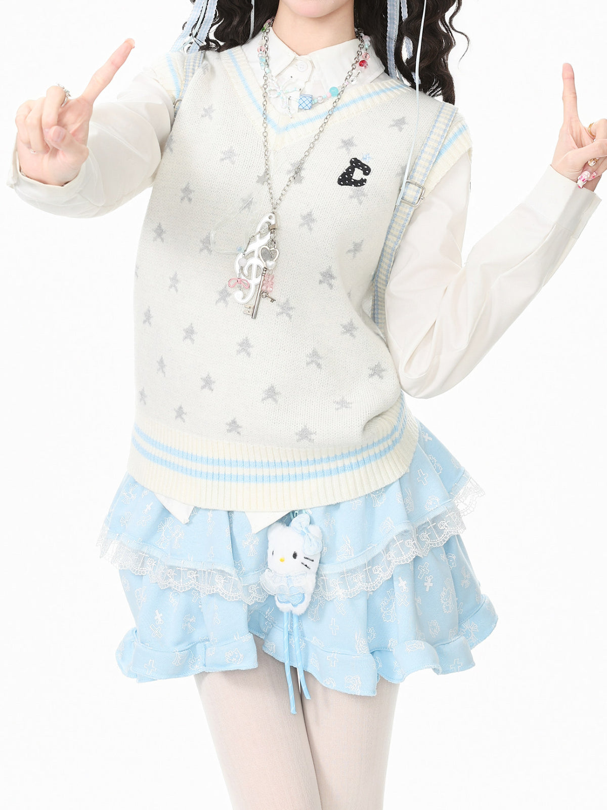 Sky Club Knit Vests-Outerwear-ntbhshop