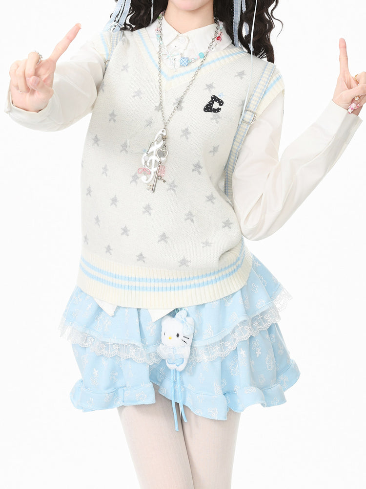 Sky Club Knit Vests-Outerwear-ntbhshop