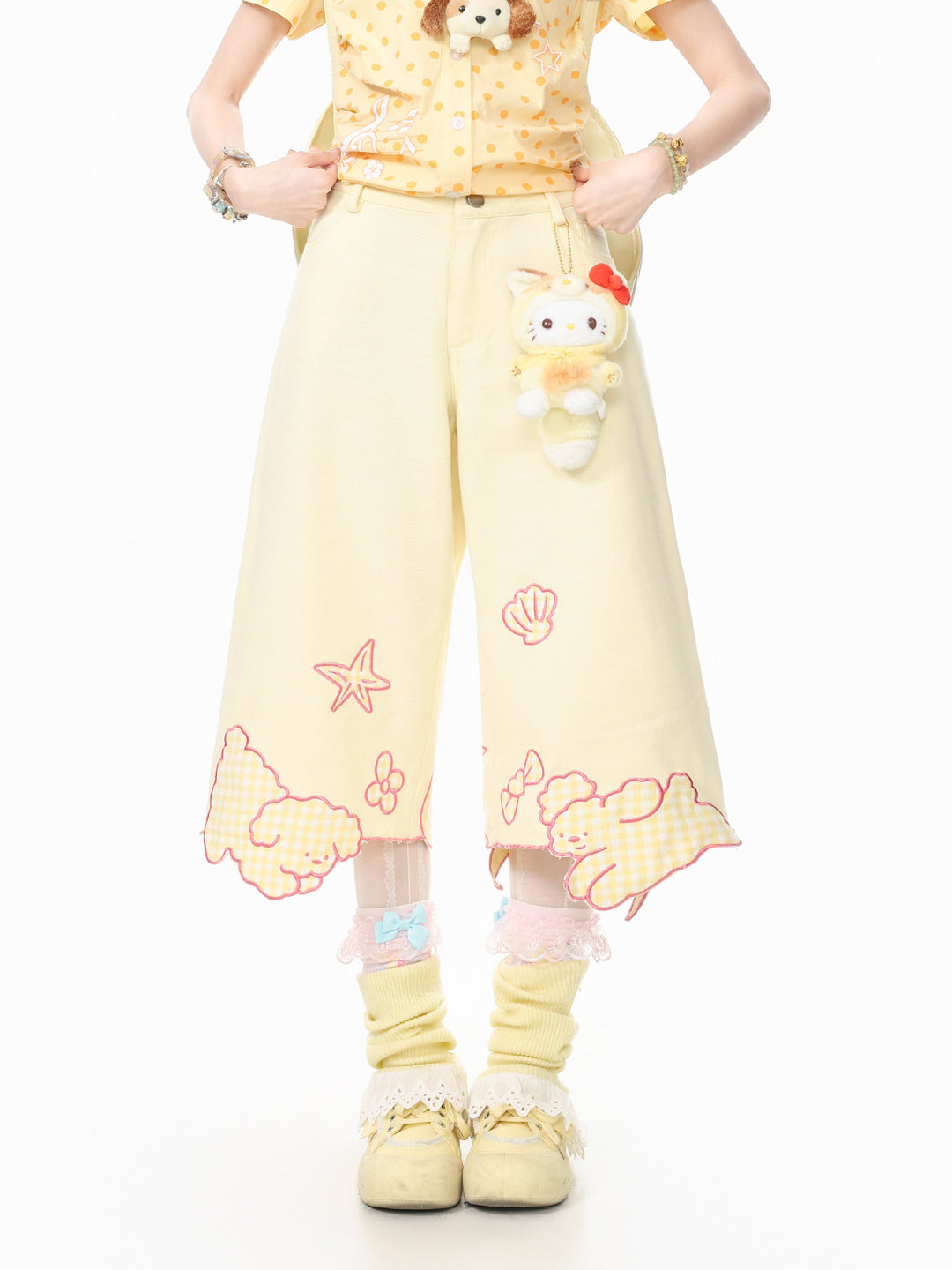 Candy Puppy Capri Pants-Bottoms-ntbhshop