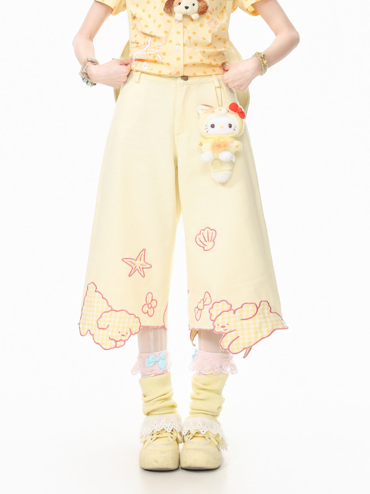 Candy Puppy Capri Pants-Bottoms-ntbhshop