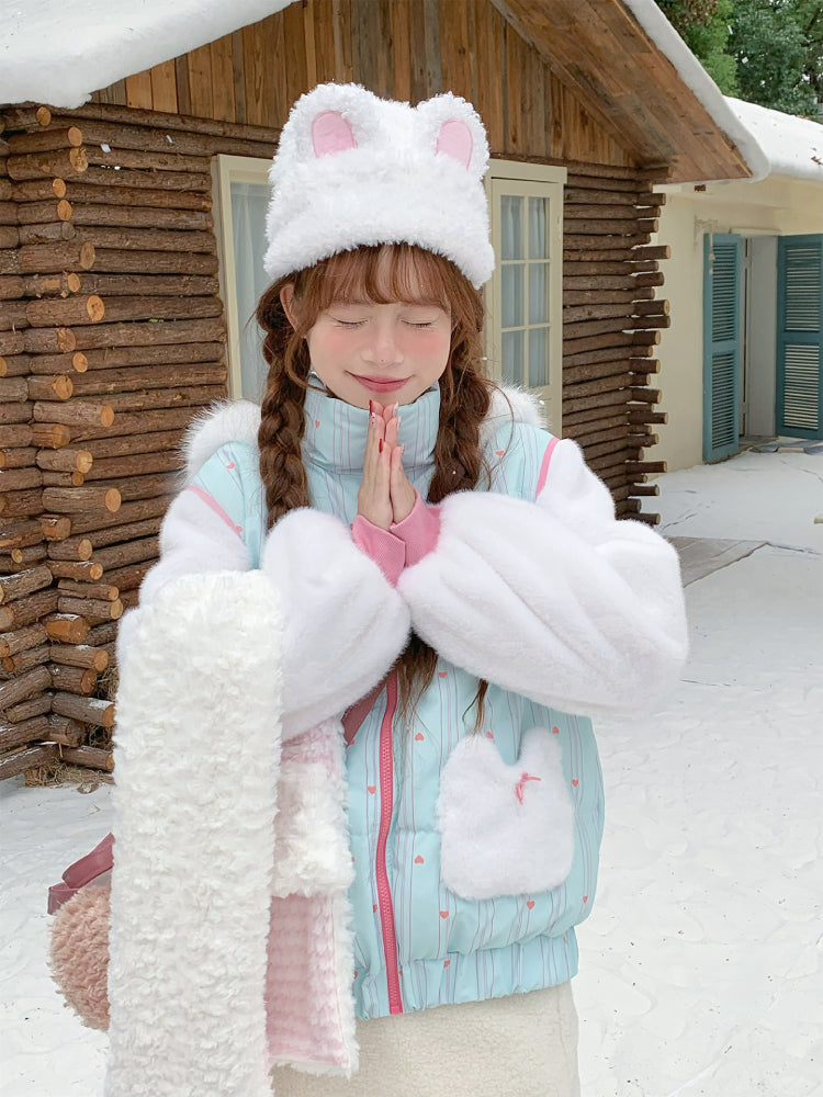 Bunny Parfait Dopamine Puff Jacket-Outerwear-ntbhshop