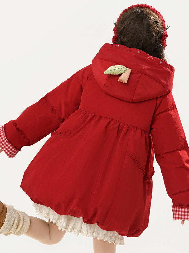 Apple Snow Puffer Coat-ntbhshop
