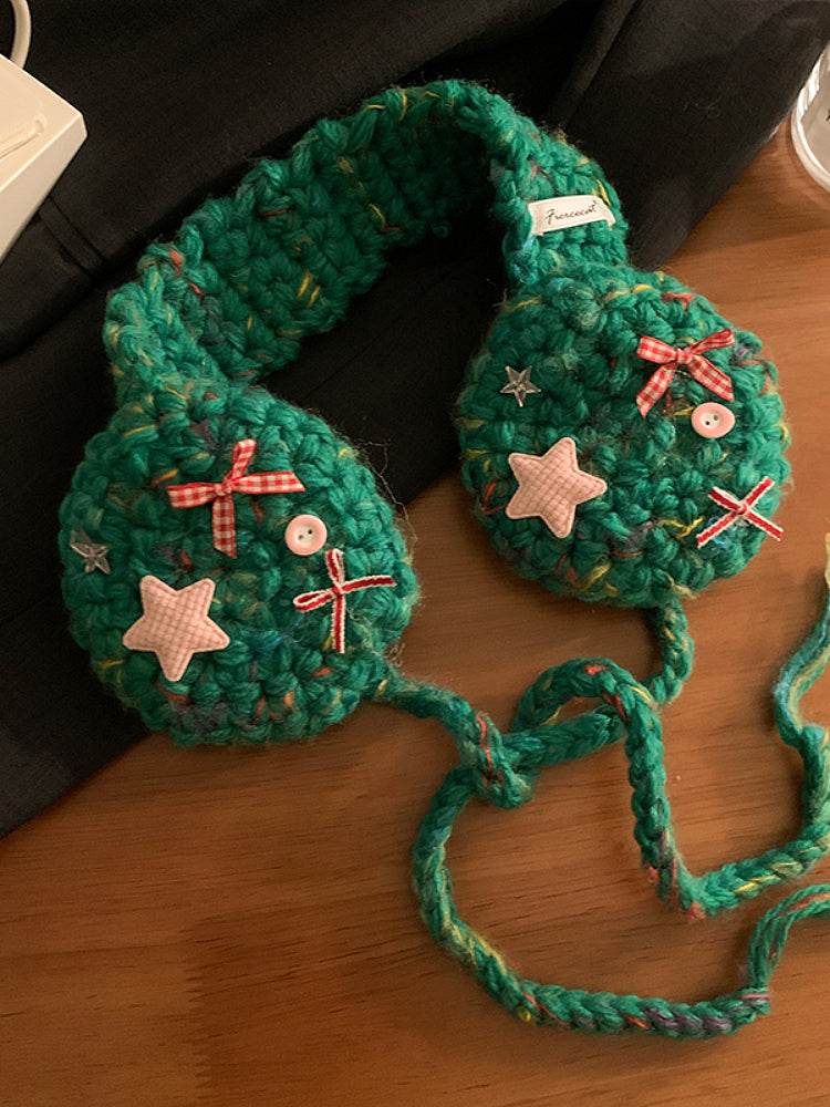 Winter Folk Cottage Knit Earmuffs-ntbhshop