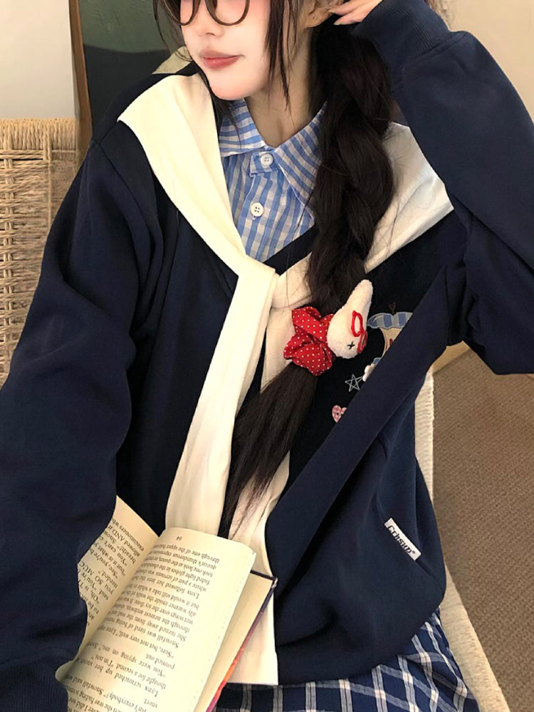 Library Crush Shirt Collar Sweatshirts-ntbhshop